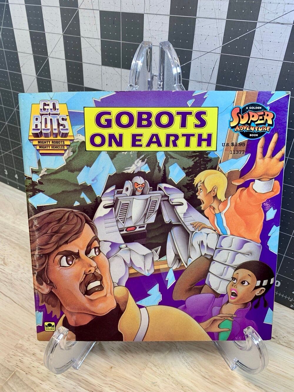 Golden Book GoBots on Earth Vintage Paperback Book 1984 Transformers Era